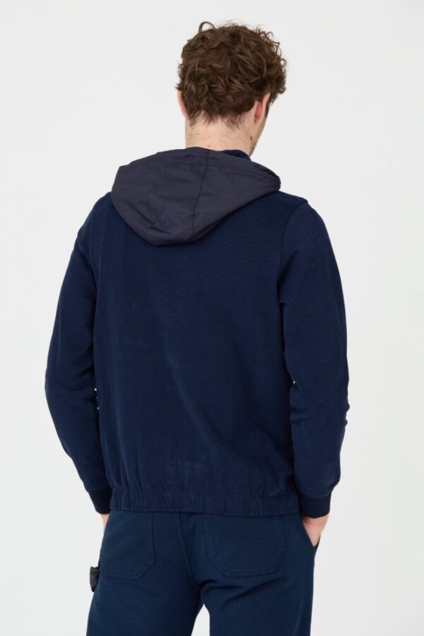 AERONAUTICA MILITARE Granatowa męska bluza z kapturem