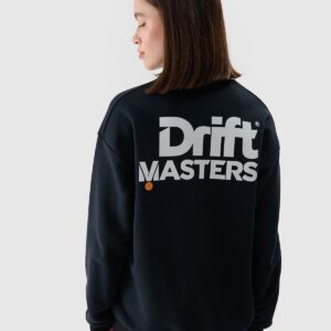 4F Bluza dresowa nierozpinana bez kaptura uniseks 4F x Drift Masters - czarna