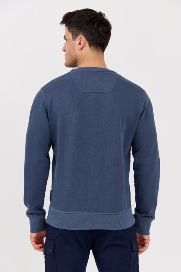 AERONAUTICA MILITARE Niebieska męska bluza With Vintage Effect