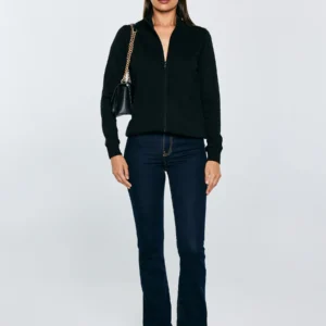 Bluza damska ze stójką czarna Chita 906