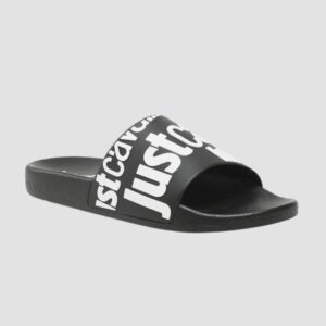 JUST CAVALLI Czarne klapki męskie