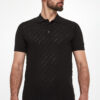 Polo męskie z dzianiny ażurowej KARL LAGERFELD