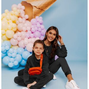 Welurowy dres dziecięcy DIEGO - czarny