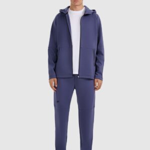 4F Bluza dresowa rozpinana z kapturem męska - szara