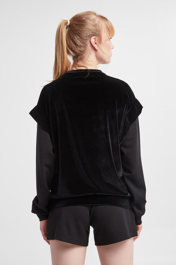 Bluza damska welurowa EA7 EMPORIO ARMANI