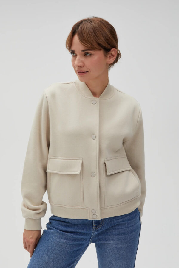 Bluza bomberka beżowa