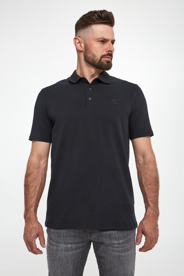 Polo męskie z logo KARL LAGERFELD