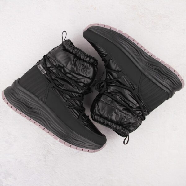 Śniegowce damskie wsuwane na platformie czarne Filippo DBT6647