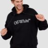 OFF-WHITE Czarna męska bluza Big Bookish Skate Hoodie White