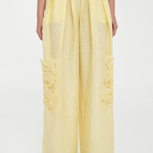 Spodnie damskie lniane ERMANNO SCERVINO LIFE