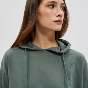 Bluza z kapturem oliwkowa