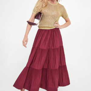 553298bea1227e819f032d6f39ce154c1ad2e8ab Sweter damski z siatki PATRIZIA PEPE