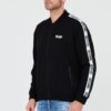 MOSCHINO Czarna męska bluza z lampasami