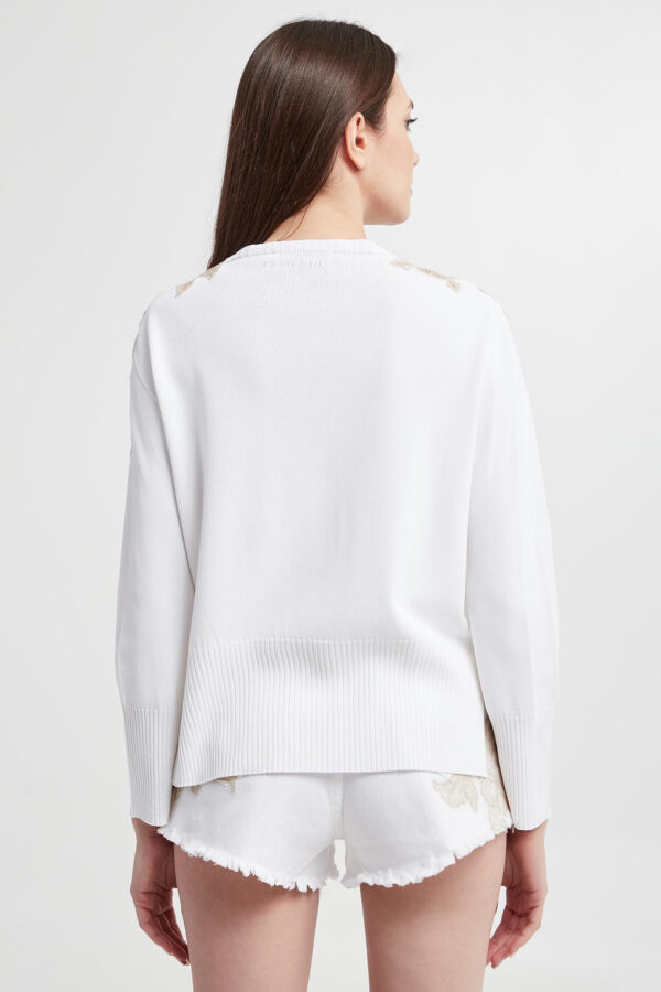 Sweter damski z koronką ERMANNO FIRENZE