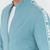 GUESS Turkusowa męska bluza Full Zip