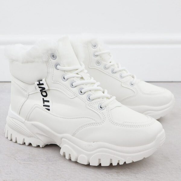 5edff34f363e2fc0dccbe3a05db41f9142f889aa Sneakersy damskie ocieplane na grubej podeszwie białe News 9121