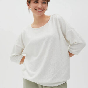 Błuzka z rękawami 3/4 biała