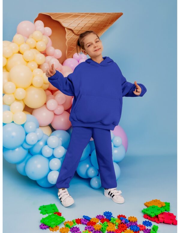 Komplet dresowy dziecięcy MULAN - chabrowy