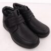 Botki męskie ocieplane na rzep czarne UNISOFT 8003