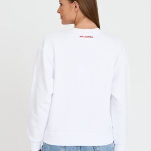 KARL LAGERFELD Biała damska bluza ikonik lny