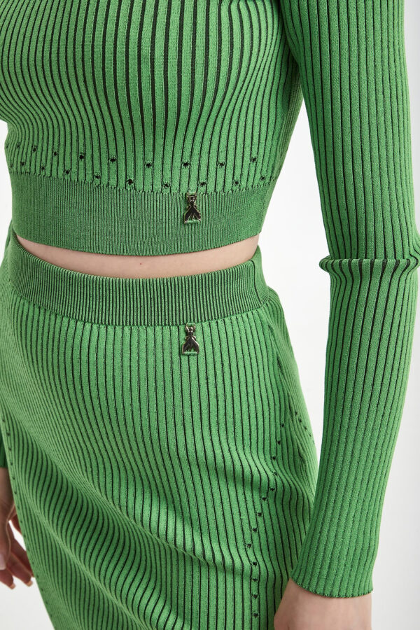 Sweter damski prążkowany PATRIZIA PEPE