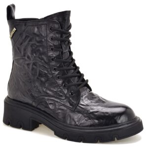 Czarne skórzane botki damskie Vinceza 86410