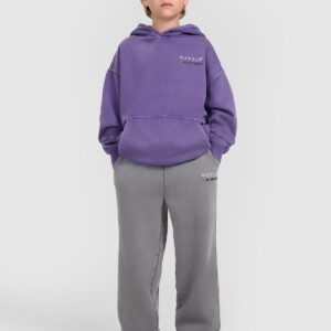 4F Bluza dresowa nierozpinana z kapturem chłopięca - fioletowa 146 (10-11 lat)