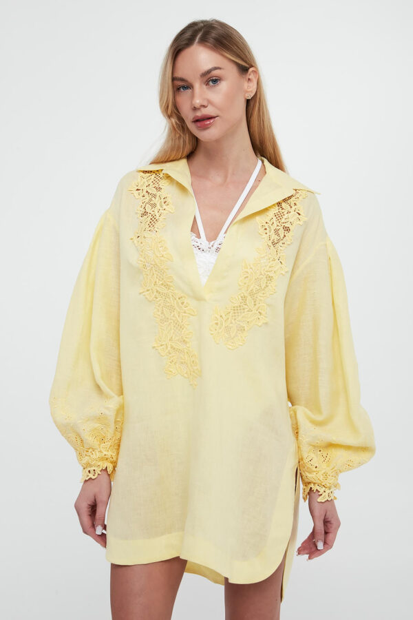 Tunika lniana ERMANNO SCERVINO LIFE