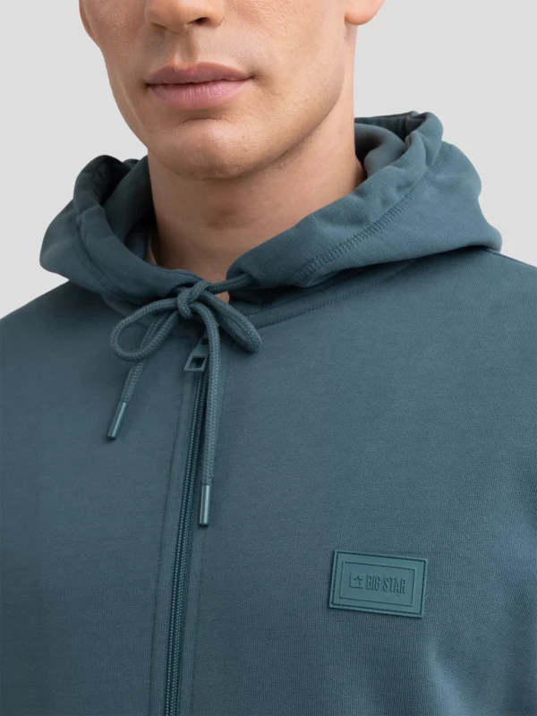 Bluza męska rozpinana z kapturem zielona Artish 304