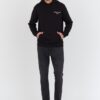 TOMMY JEANS Czarna męska bluza z kapturem