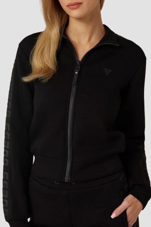 GUESS Czarna bluza damska z lampasami New Allie Scuba