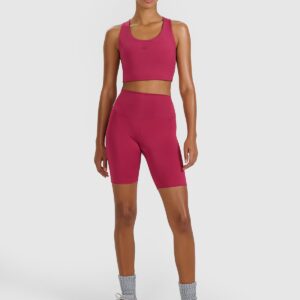 4F Biustonosz treningowy z niskim wsparciem - czerwony