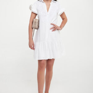 Sukienka lniana mini ERMANNO FIRENZE