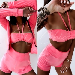 KOMPLET VELVET 3-CZĘŚCIOWY 815 PINK