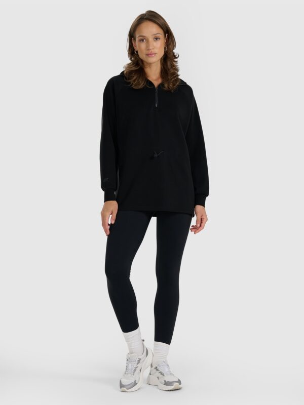 72014d2d89e48752cdba4925e3525b0bdb0ea4f7 4F Bluza dresowa nierozpinana z modalem damska - czarna