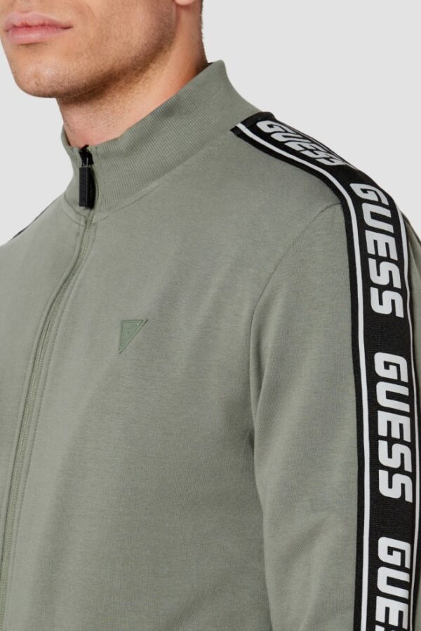 GUESS Zielona męska bluza New Arlo