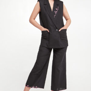 Kamizelka damska lniana TWINSET ACTITUDE