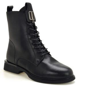 Czarne skórzane botki damskie Vinceza 66834