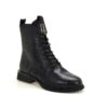 Czarne skórzane botki damskie Vinceza 66834