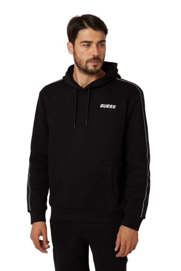 GUESS Czarna męska bluza z lampasami Mickey