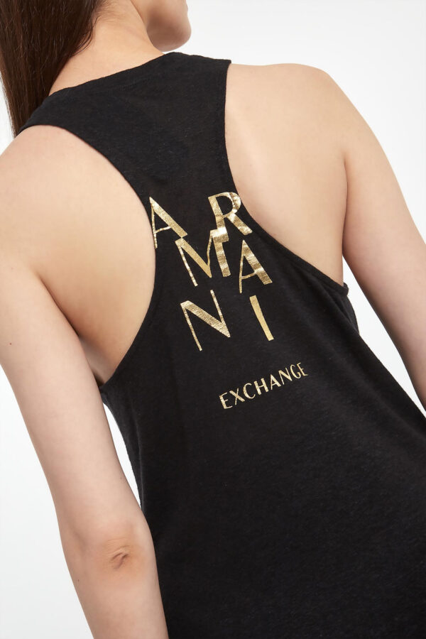 Top damski z lnem ARMANI EXCHANGE