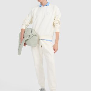 4F Bluza dresowa nierozpinana bez kaptura damska - biała