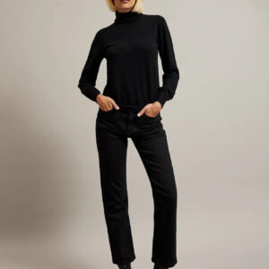 Jeansy z prostą nogawką czarne