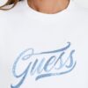 GUESS Biała damska bluza z cyrkoniami