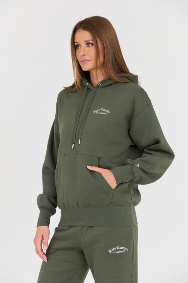 JUICY COUTURE Zielona damska bluza Recycled Queenie Hoodie