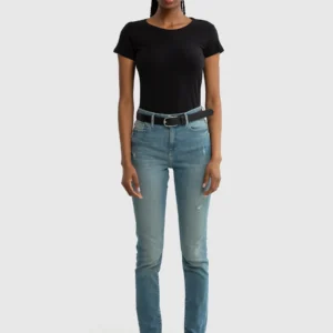 Jeansy damskie skinny niebieskie Adela 172