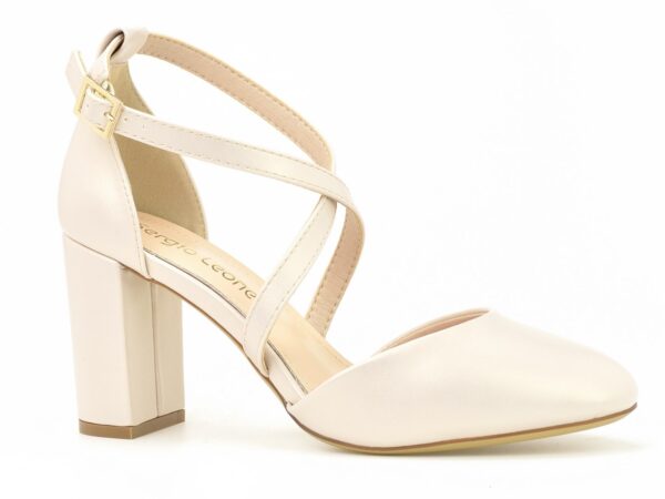 Sandały Sergio Leone SK863 beż perła