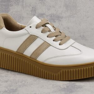 Białe skórzane półbuty damskie Filippo DP6776