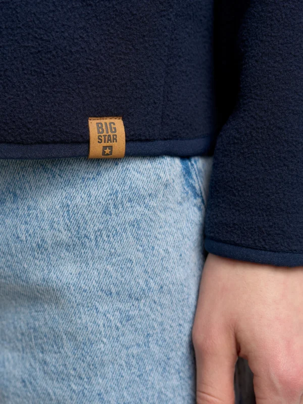 Bluza damska polarowa rozpinana granatowa Sherley 403