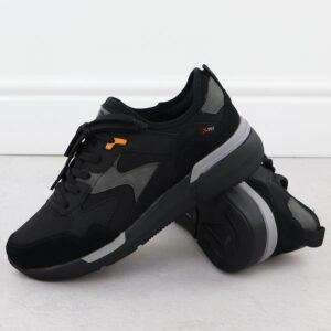 Wodoodporne półbuty sportowe czarne Rieker U1403-01